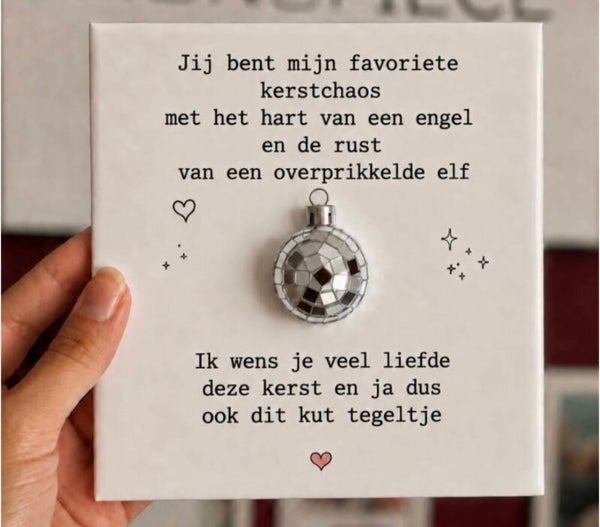 Tegeltjes kersteditie PRE ORDER