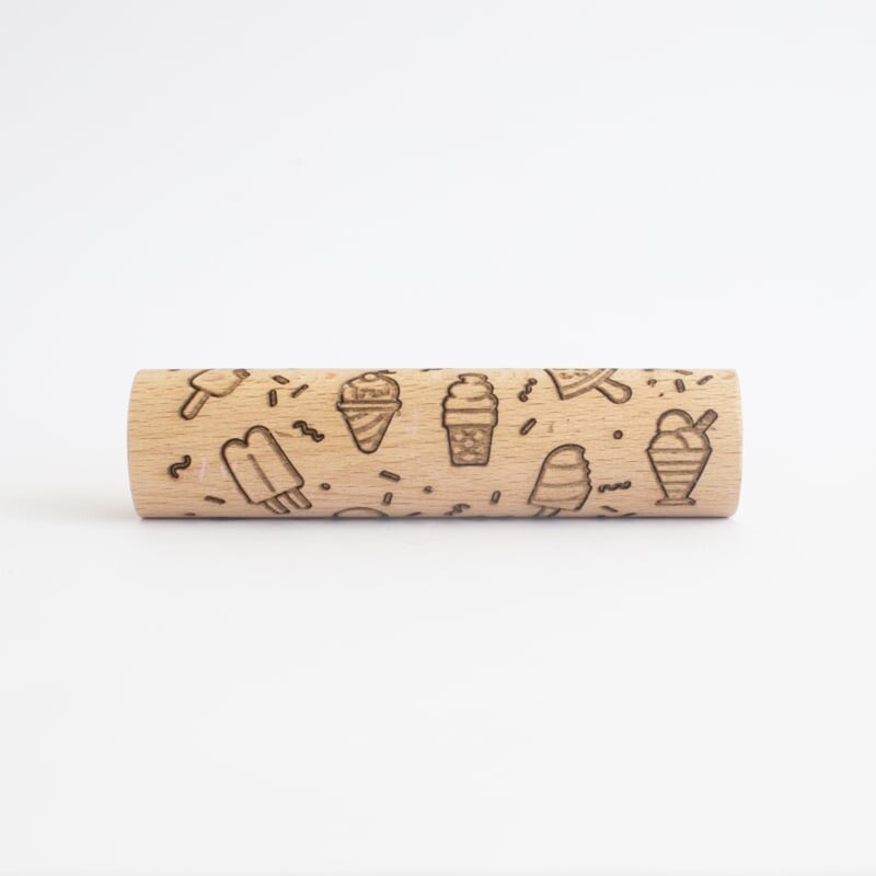 Houten roller - ijsjes