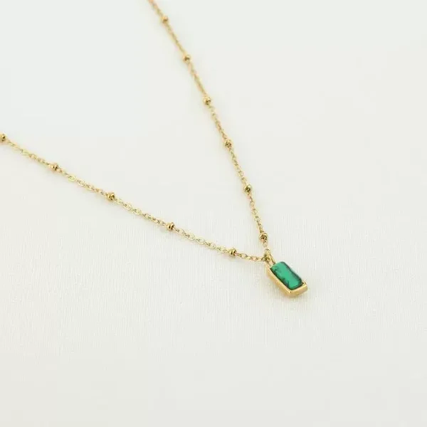 Ketting met natuur steen
