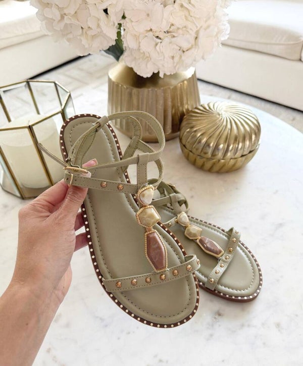 Stone Green Slipper