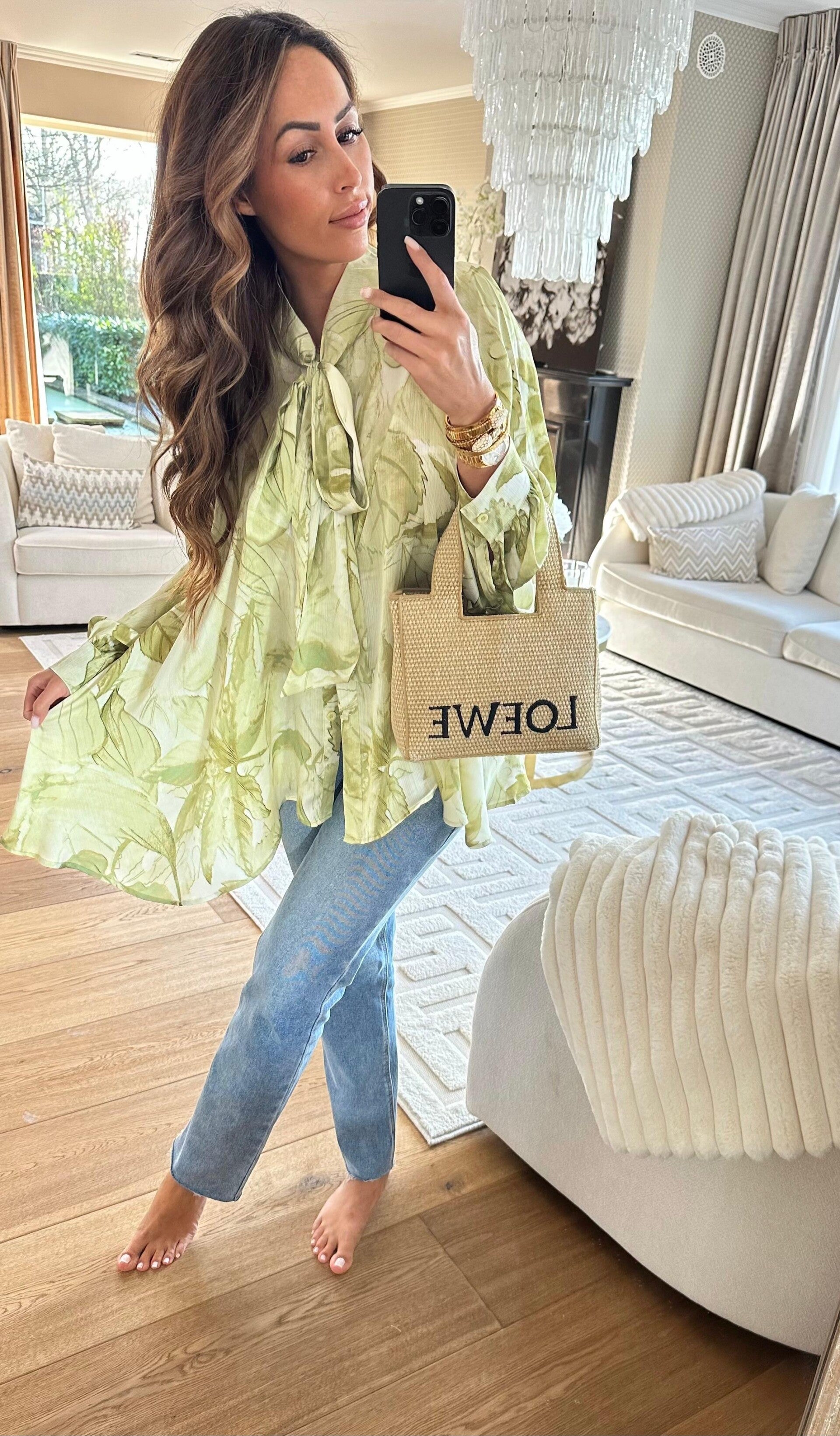 Green Bloom Blouse