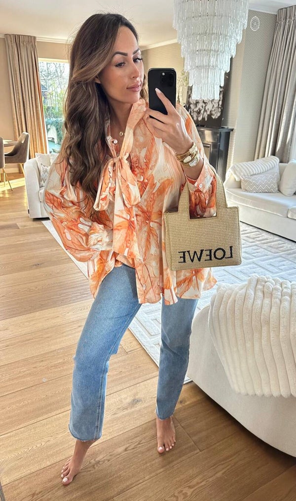 Orange Bloom Blouse