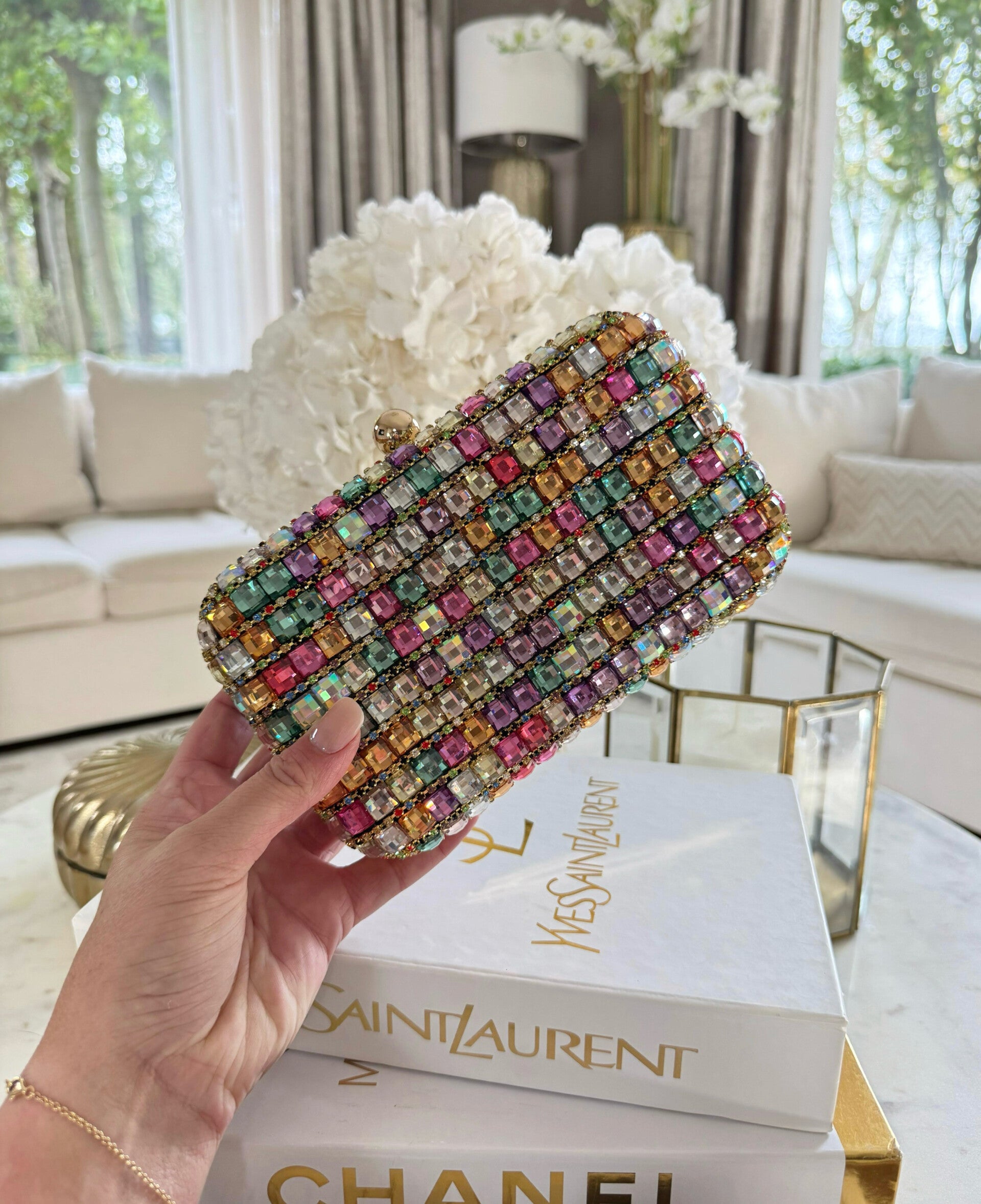Multi Glitterclutch