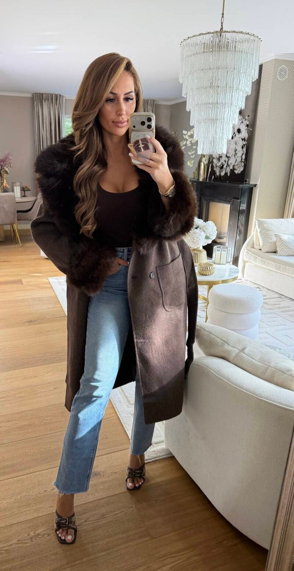 Brown Fur Coat Luxe