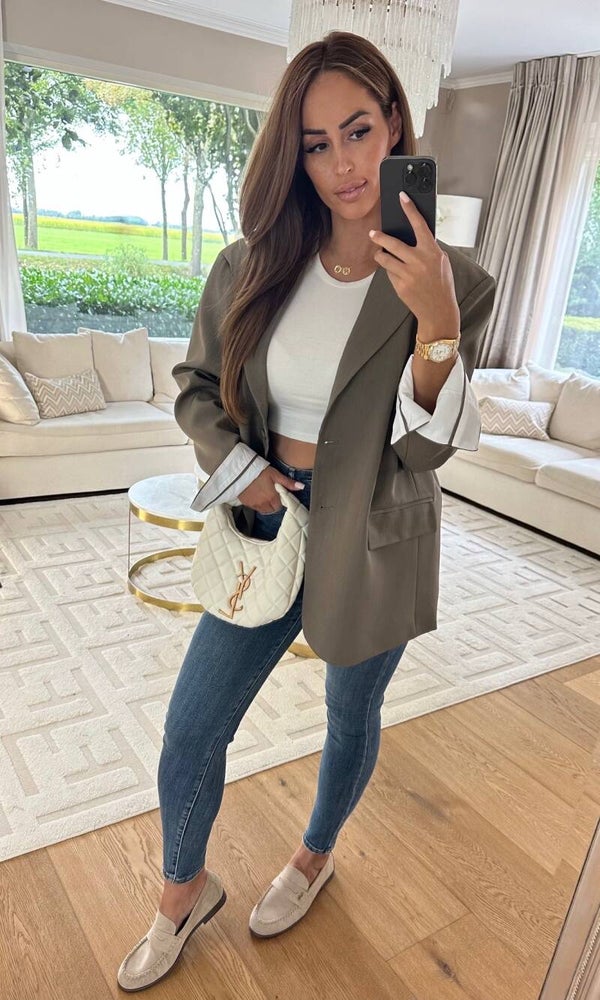 Olive Boyfriend Blazer