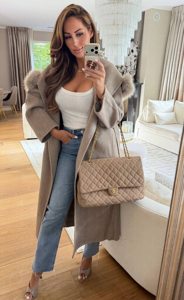 Taupe Coat Long