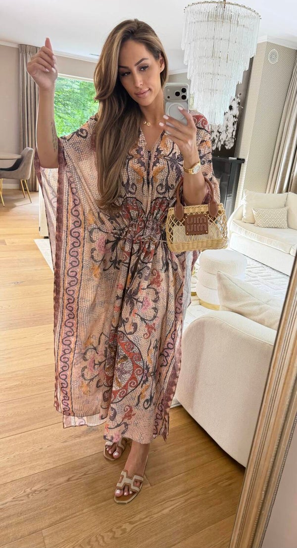 Print Kimono dress