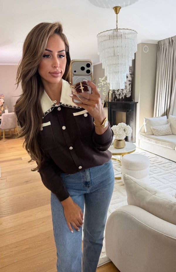 Glamz Top Brown