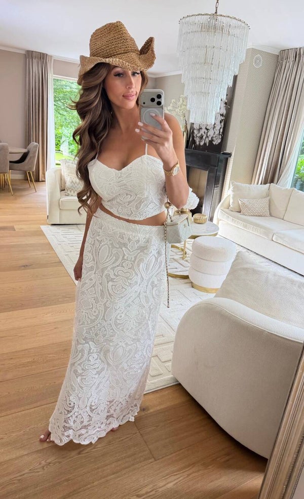 White Love Croch Set