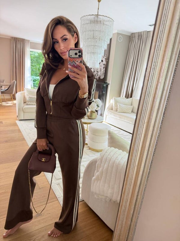 Brown Set Stripe