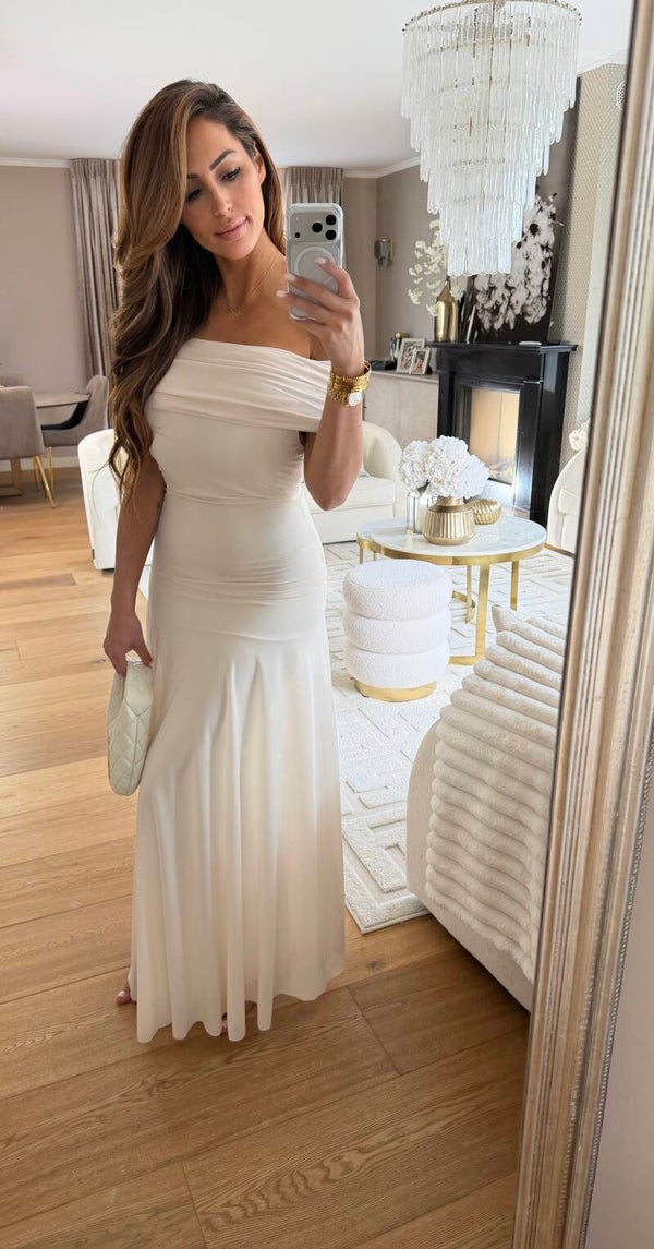 Crème Dress long