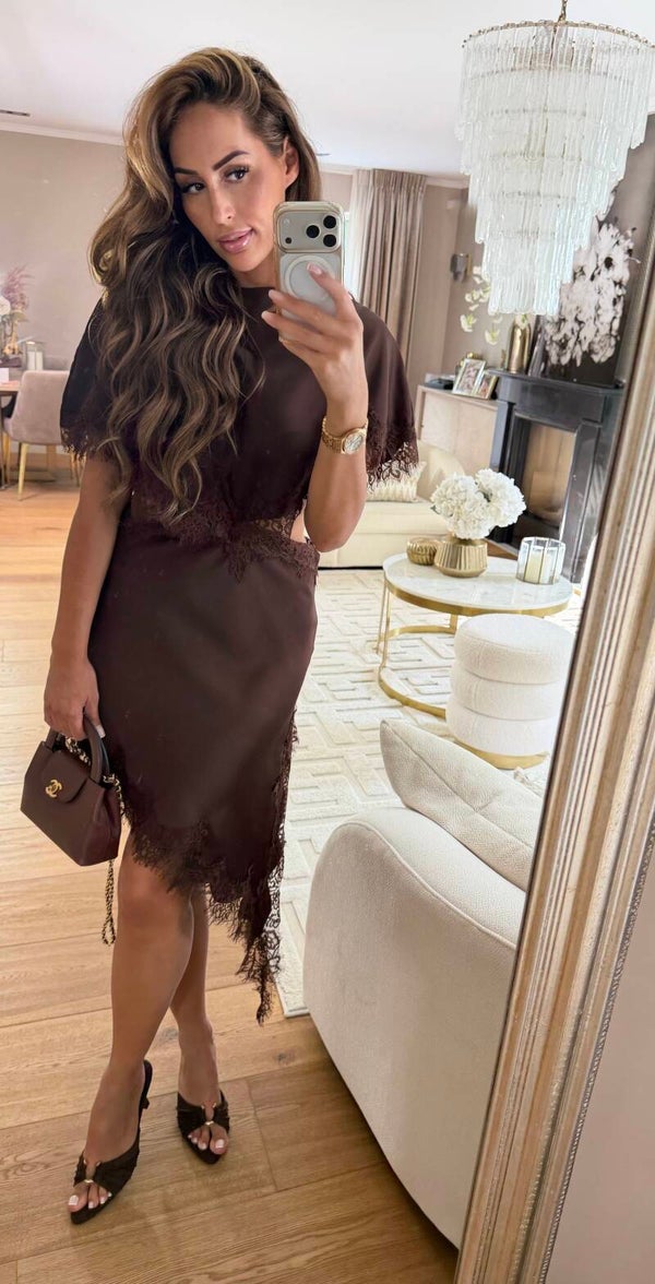 Lace Brown Dress