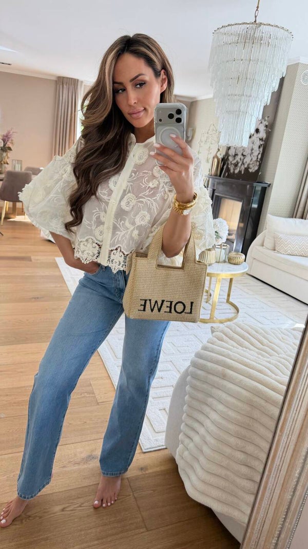Cream Blouse Short