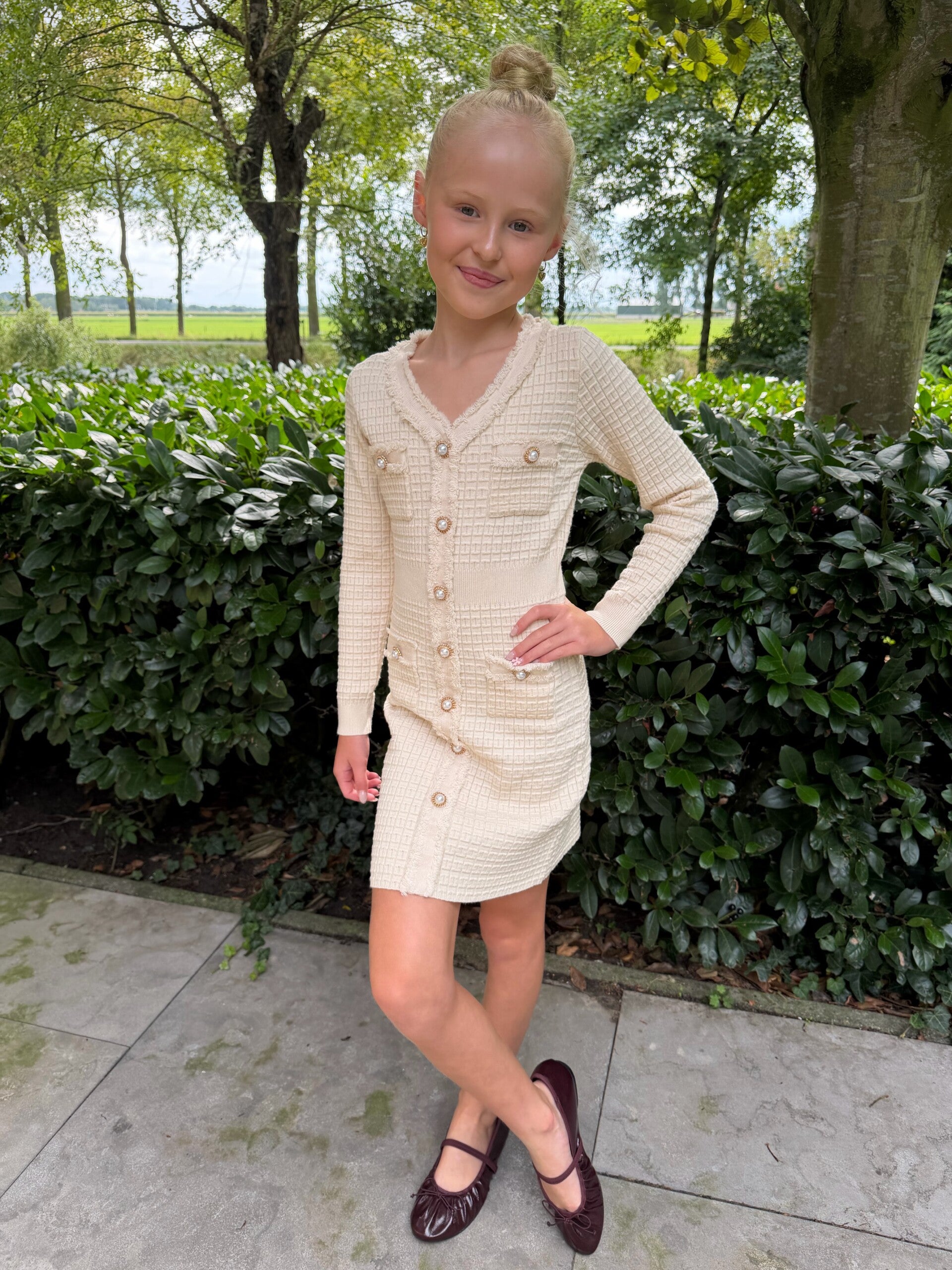 San Dress Cream Kids