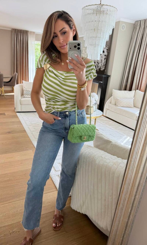 Green Stripe Top