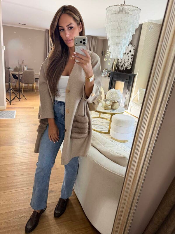 Taupe Fur Vest