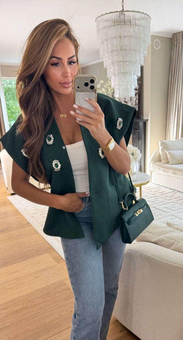 Green Bling Gilet