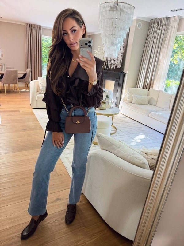 Brown Rousel Blouse