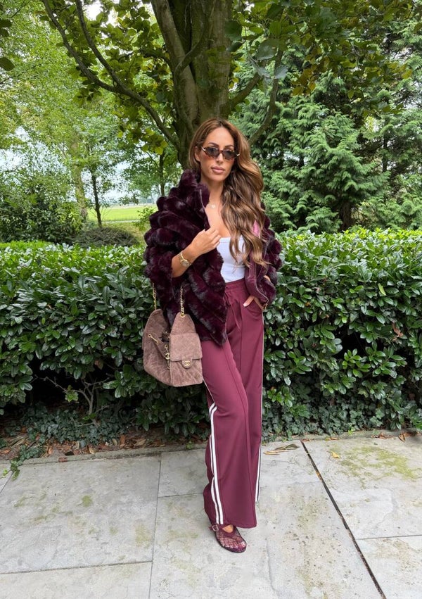 Bordeaux Pants Stripe
