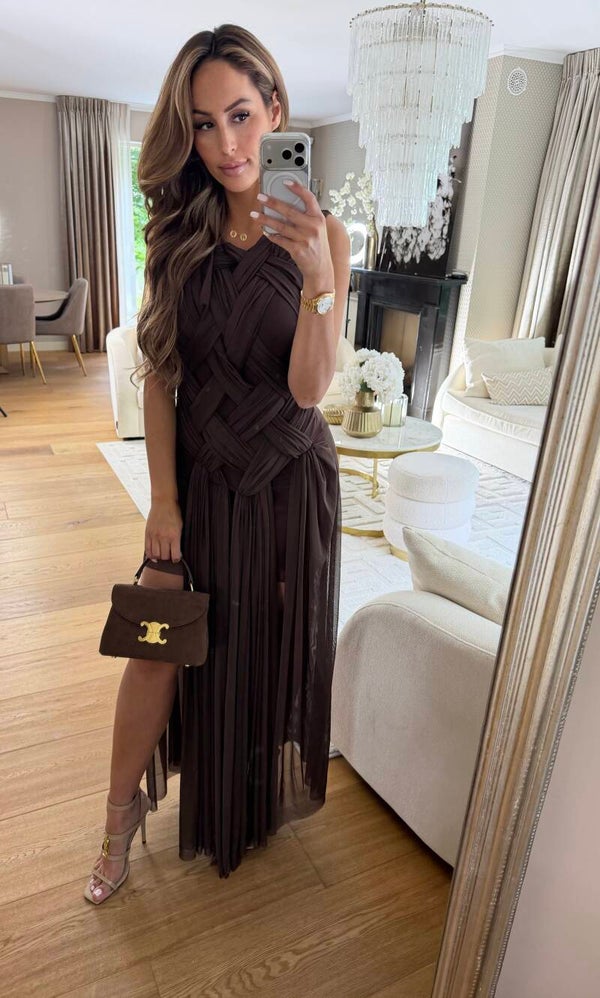Brown ruit  Dress
