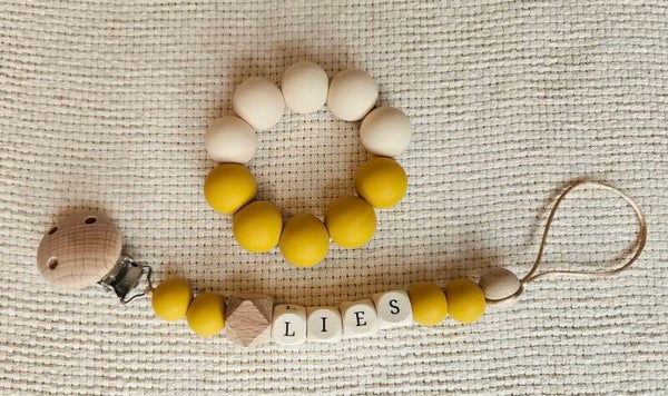 Speenkoord met Naam + Bijtring