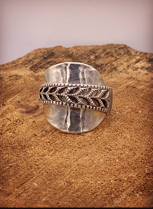 Spoon ring made from 1950’s solid silver spoon