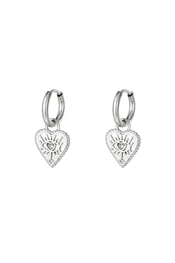 Oorbellen "Hart oog"