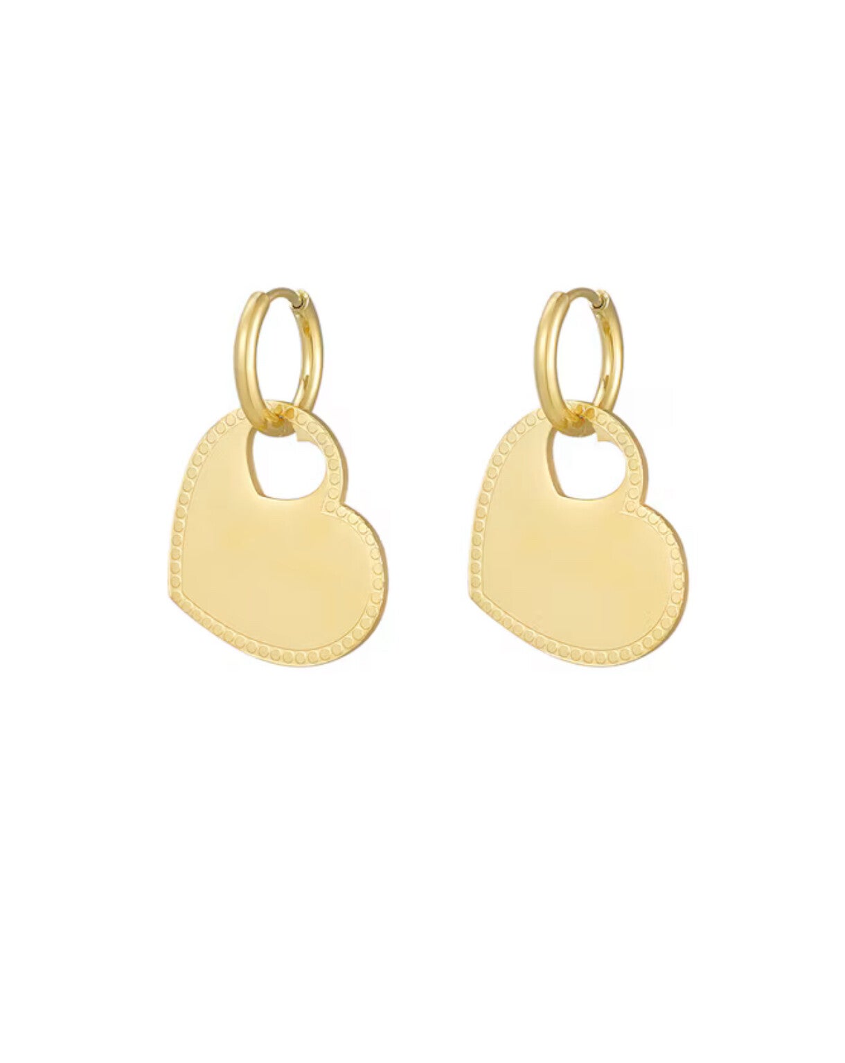 Oorbellen "Hart bedel"