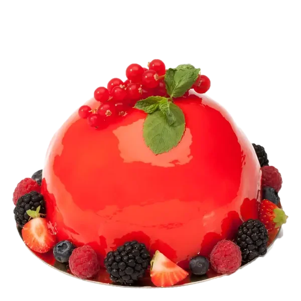 Rood fruit Bombe