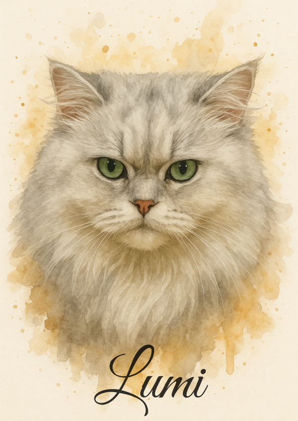 WaterverfPortret – Huisdier als Kunstwerk