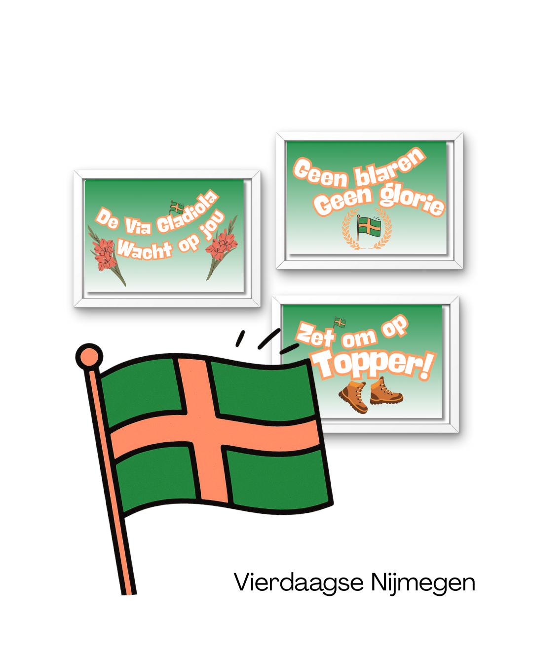 Vierdaagse Supportbordjes