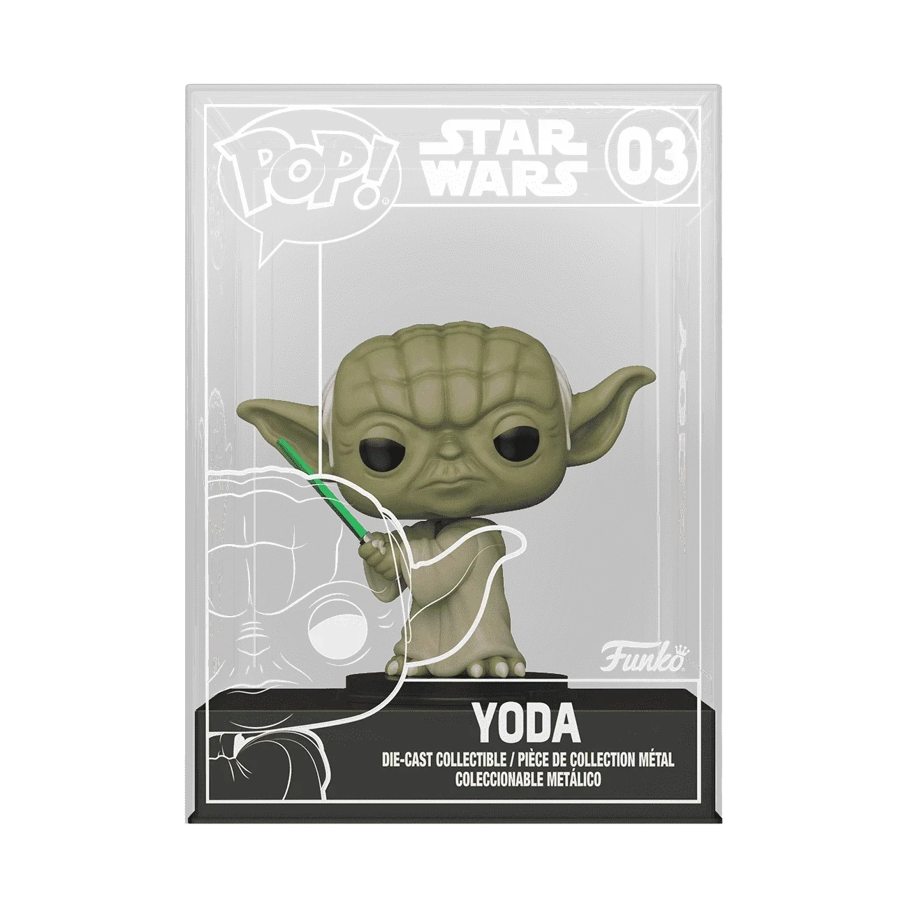 Funko Pop! Die-Cast Yoda with Lightsaber Star Wars