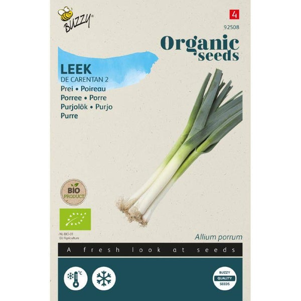 Buzzy® Organic Prei ‘de Caratan’ – Allium porrum – Productcode 92508