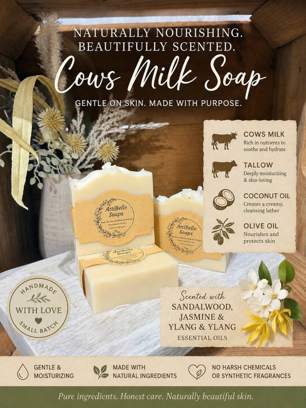 Sandalwood Blossom Cows Milk Tallow Bar