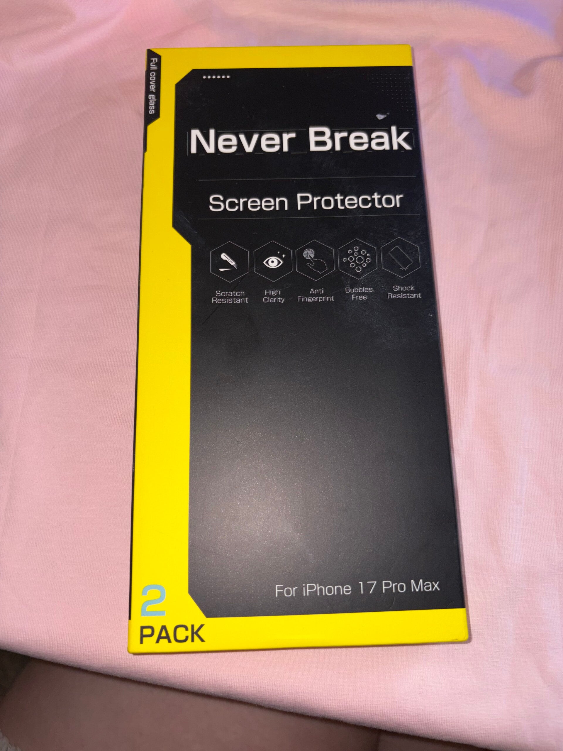 Never Break IPhone17 ProMax Screen Protector