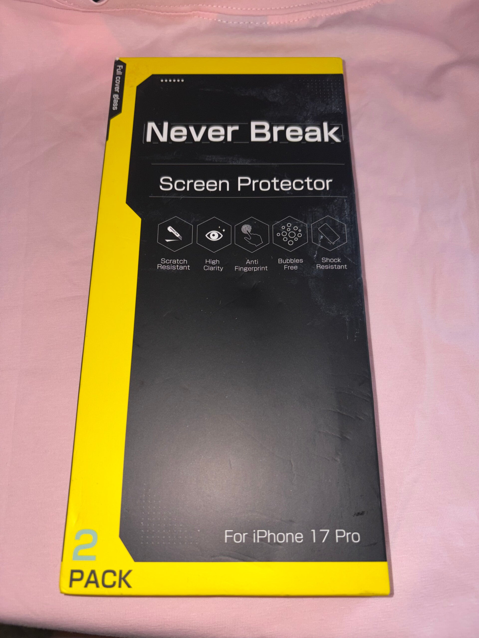 Never Break Iphone17 Pro Screen Protectors