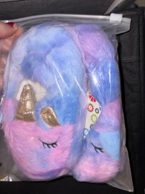 Unicorn girls slippers