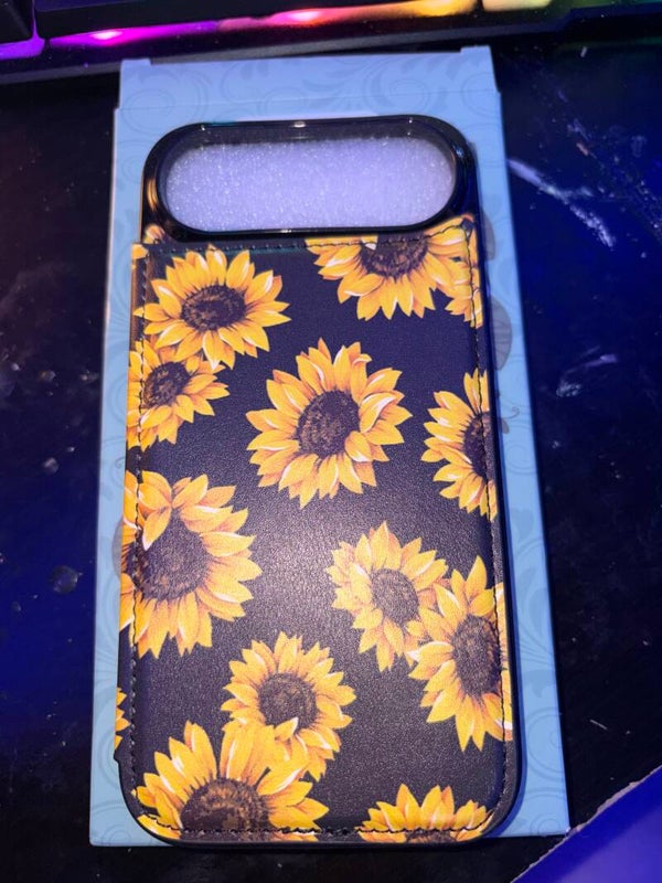 sunflower wallet case