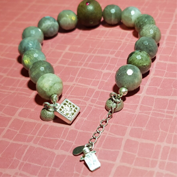 BRACELET DIAMANT ET BOIS