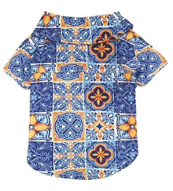 Croci t-shirt blauw/geel 35 cm