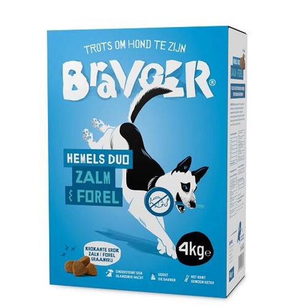 Bravoer Hemels Duo Zalm & Forel 4 kg (WORDT NIET VERZONDEN)