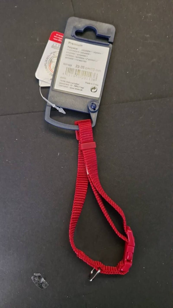 Trixie halsband premium, singelband rood