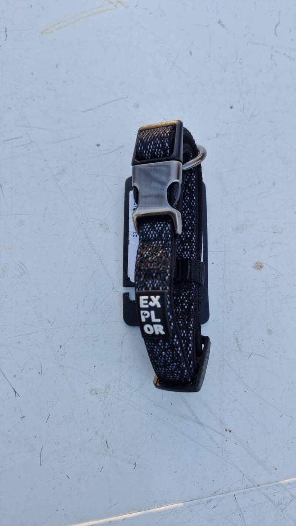 Explor City halsband, nylon zwart