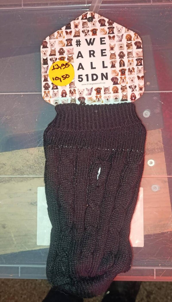 51 degrees Cable Sweater zwart 20 cm