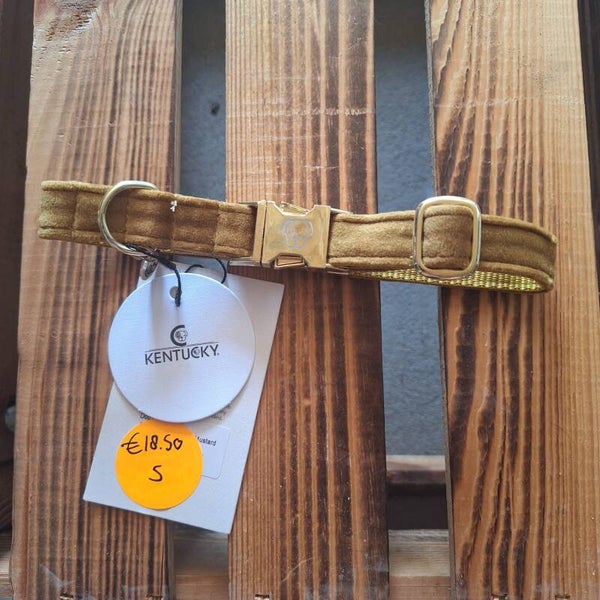 Kentucky halsband Velvet mosterd