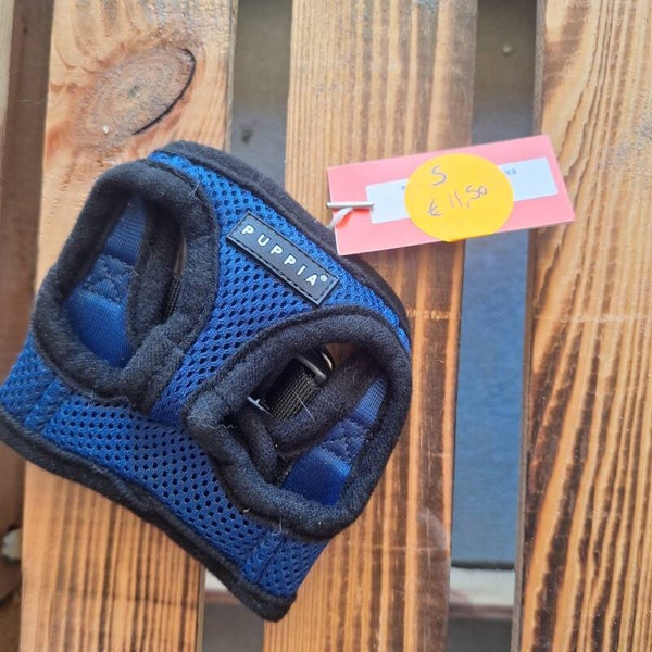 Puppia Soft harnas S blauw