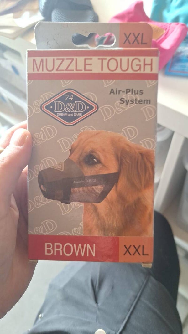 Muilkorf D&D bruin XXL