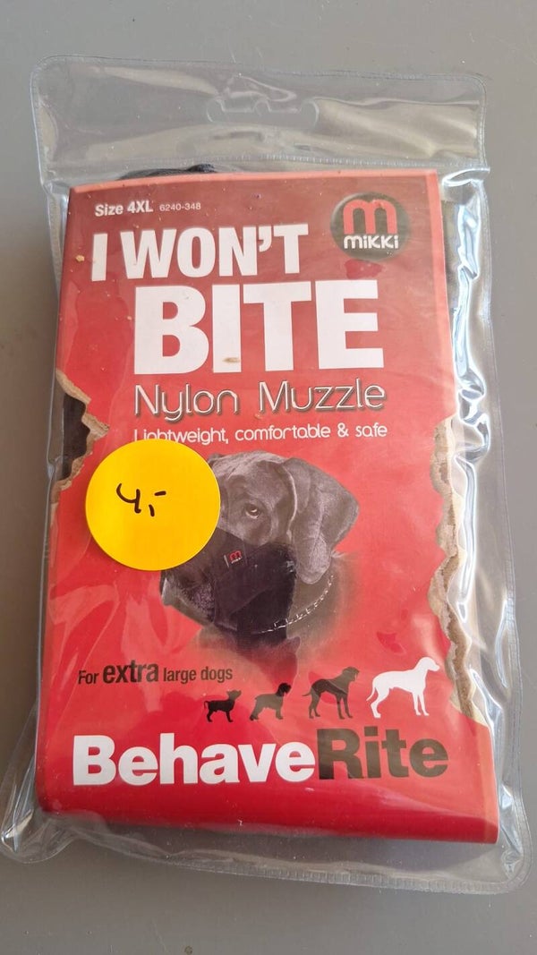Nylon muilkorf 4XL