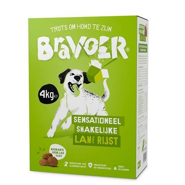 Bravoer Sensationeel Smakelijke Lam & Rijst 4 kg (WORDT NIET VERZONDEN)