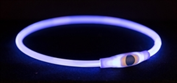 Trixie halsband flash light oplaadbaar 40 cm